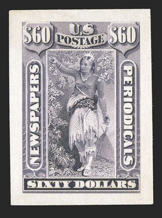PR9-32P2a, 2c-$60.00 Newspapers, Panama-Pacific small die proofs, an amazing complete set of 24 values, all unusually fresh and clean, 60c with faults, the others are all
extremely fine an exceedingly rare complete set, which is in all probab