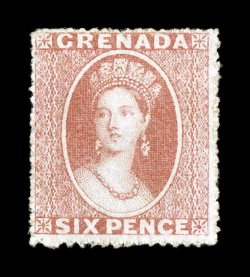 S.G. 3, 1861 6p Rose, unused, warm fresh color, fine 2008 BPA certificate (Scott 2 $1,050.00).