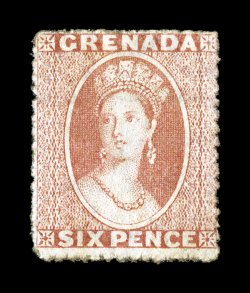 S.G. 6, 1863 6p Rose, unused, attractive color, regummed, fine 2008 BPA certificate (Scott 4 $700.00).