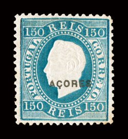55, 1882 150r Blue, perf. 12 12, well centered, strong bright color, o.g., light h.r., faint toned speck in bottom right perf., otherwise very fine a seldom offered stamp
signed Friedl.