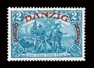 48, 1920 2M Gray blue, well centered, rich bright color on fresh white paper, o.g., lightly hinged, very fine signed Richter, Dr. Oertel ex-Cole (Michel 49
Ç1,400).