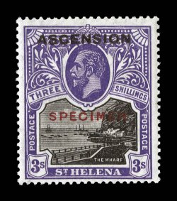 1S-9S, 1922 12p to 3- Overprints, with Specimen overprint cplt., an uncommonly bright and fresh set, o.g., lightly hinged, very fine (S.G. 1s-9s £750).