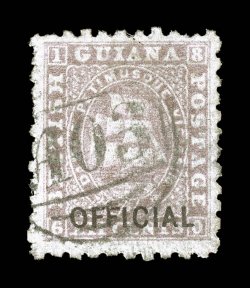 O4, 1875 12c Lilac, with OFFICIAL overprint, neatly cancelled by A03 postmark, nearly very fine 1991 BPA certificate ex-Allen (S.G. O4 £500).