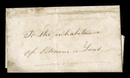 A fabulous early correspondence to and from the Pitcairn Islands in the 19th century, 1845-1880, all from an original find from the family correspondence of The Reverend
George Nobbs, who attempted to Minister to the Mind, Body and Soul of the P