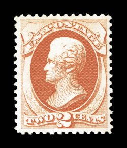 178, 2c Vermilion, brilliantly fresh color, well centered, o.g., l.h., very fine and choice 1990 PF certificate.