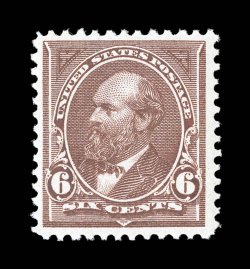 271, 6c Dull brown, quite fresh, strong rich color, well centered, o.g., n.h., choice very fine 2001 PF certificate.