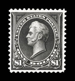 276, $1.00 Black, Ty. I, attractively centered, strong color and impression, o.g., l.h., very fine 2001 PSE certificate.
