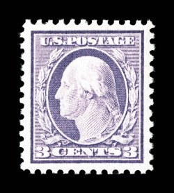 501, 3c Light violet, Ty. I, perfectly centered within very large margins, exceptionally bright and fresh, o.g., n.h., extremely fine a striking little gem 1982 PF certificate
(top sheet selvage subsequently removed) and a 2004 PF certificate.