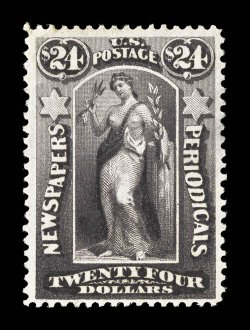 PR76, $24.00 Dark violet, deep prooflike color and impression, well centered and margined, o.g., lightly hinged, very fine 2006 PF certificate.