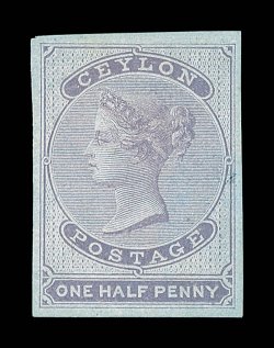 Reddish lilac, unused with part original gum and good to large margins. A superb unblemished example. B.P.A. Certificate (1983). Sc. 15 S.G. 16, £3750.
