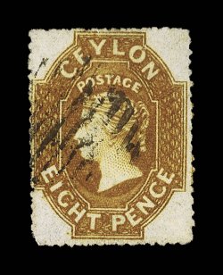 8d. yellow-brown, good color, fine used. Scarce in such condition. Sc. 30 S.G. 32a, £350.