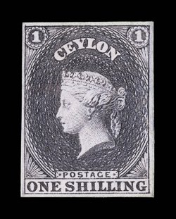 1- slate-purple, variety imperforate, unused with part original gum, lovely color, minor gum crease, fresh and fine. Extremely rare. R.P.S. Certificate (1989). Sc. 43var S.G.
43 (see footnote after S.G. 44).