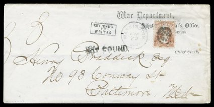 O86, O117, 6c War, a desirable group of ten legal size covers all franked with 6c War, mostly single frankings, but we do note a scarcer combination franking with a 3c War, and
another with a combination of 2c and 6c War issues on soft paper, al
