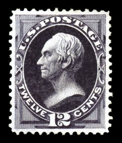 162, 12c Blackish violet, unused, perfectly centered within large margins, extraordinarily intense deep rich color and a clean impression on bright paper, extremely fine
seldom seen this choice 1998 PSE certificate ex-Lyons.