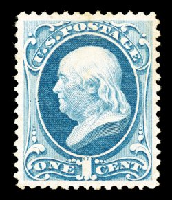 182, 1c Dark ultramarine, wonderfully well centered and margined, bright fresh color and impression, full o.g., lightly hinged, extremely fine and quite choice 1994 and 2002
PF certificates.
