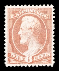 208, 6c Rose, outstanding centering within large margins, gorgeous color in the scarcer Rose shade, o.g., lightly hinged, extremely fine actually a terribly elusive stamp in
this gem condition 1995 PF and 2009 PSE certificates (the latter grad