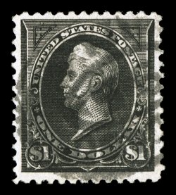 261A, $1.00 Black, Ty. II, nicely centered within large margins, deep color on bright paper, very fine 2000 PF certificate.