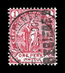 236A, 1900 1p Carmine Cape of Good Hope, with BESIEGED overprint, intense color and impression, cancelled by c.d.s. dated 13.10.00, fine (S.G. 6 £425).
