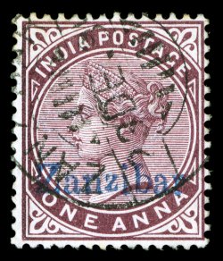 2, 1895 1a Violet brown, fresh example of this scarce stamp, intensely rich color, light c.d.s. cancel, fine 1934 RPS certificate (S.G. 2 £500).