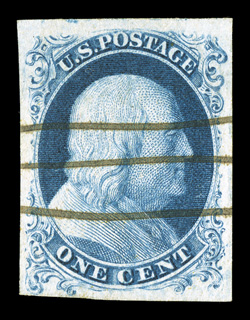 6b, 1c Blue, Ty. Ic, position 96R4, F relief, a most impressively margined example of this rare and distinctive type, being from position 96R4 which is one of two positions
which produced the best examples of stamps with Ty. Ic characteristics
