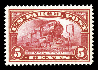 Q1-5, 1c-5c Parcel post, each is exceedingly well centered and margin, bright colors, o.g., never hinged except 4c is lightly hinged, extremely fine each is accompanied by a
2002-2006 PSE certificate grading Q1 (90J), Q2 (95), Q3 (90), Q4 (95)