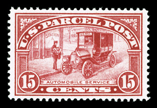 Q7, 15c Parcel Post, exceedingly well centered, rich vibrant color, pristine o.g., never hinged, extremely fine 1999 PF certificate.