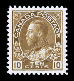 118, 1925 10c Bister brown, dry printing, a superlatively mint single, being perfectly centered within wide margins, lovely rich color and an excellent clarity of impression on
fresh paper, pristine o.g., never hinged, an extremely fine gem in e