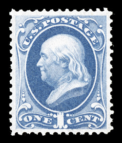 145, 1c Ultramarine, premium quality mint example, with brilliantly rich color and a well defined impression on pristine white paper, excellent centering as well, o.g., very
lightly hinged, extremely fine 2006 PF certificate (XF 90).