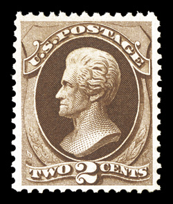 157, 2c Brown, unusually well centered within large margins, strong rich color and a highly detailed impression, o.g., lightly hinged, extremely fine 2006 PF certificate (XF
90).