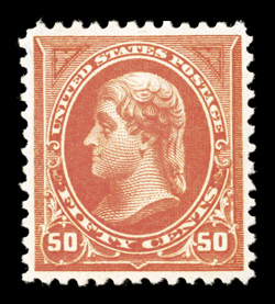 275, 50c Orange, exceptionally well centered, strong bright color, o.g., lightly hinged, extremely fine 1999 PF and 2006 PSE certificates.