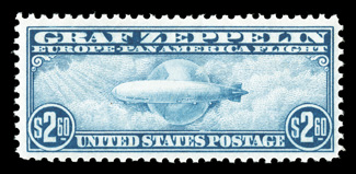C13-15, 65c-$2.60 Graf Zeppelins cplt., rich colors, o.g., n.h., usual small gum skips and bends, very fine.
