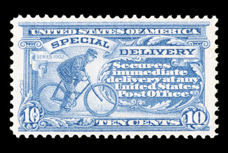 E6, 10c Ultramarine, unusually well centered, fresh pastel color, o.g., n.h., extremely fine 2007 PF certificate (XF 90).