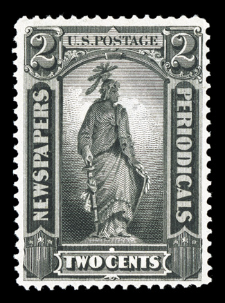 PR91, 2c Intense black, strong color and a deeply etched impression, nicely centered, o.g., lightly hinged, very fine 2002 PF certificate.