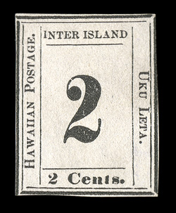 20, 2c Black, Plate 5-C, Type X, Position 10, unused, margins clear to touching at upper right, rich color on fresh paper, about fine signed Schlessinger.