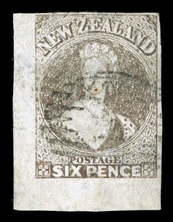 The balance of the used, comprising 1d., 2d. (2), 6d. (4, one a corner example) and 1-, some with four margins faults in places though of generally above-average appearance.
Sc. 21-25 S.G. 81-86, £6,200.