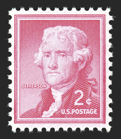 1033a, 2c Carmine rose, on silkote paper, bright and fresh, o.g., n.h., very fine 2007 PSE certificate.