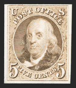 3P4-4P4, 5c Red brown and 10c Black Reproductions, plate proofs on card cplt., full margins, fresh, very fine accompanied by the original Post Office
envelope.