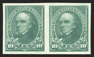 264c-273a, 1c-10c Watermarked Bureau issue, imperforate, each in a horizontal pair with large margins all around, strong rich colors throughout, o.g., lightly hinged, extremely
fine each accompanied by a 1990 or 1994 PF certificate.