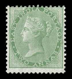 S.G. 50, 1856 2a Yellow-green, bright and fresh, skillfully regummed, fine and rare signed Champion.