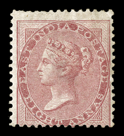 S.G. 65, 1865 8a Carmine, die I, exceedingly scarce mint example, good color, o.g., h.r.s, very good seldom found with original gum 2006 BPA certificate.