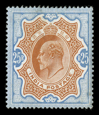 S.G. 11947, 1902-11 3p-25R Edward VII, complete mint set of seventeen values, fresh and well centered, o.g., 2a-1R n.h., others mostly l.h., very fine set.