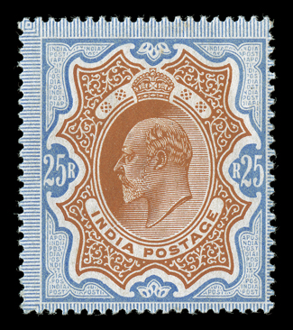 S.G. 144-47, 1909 10R-25R Edward VII, o.g., 15R trivial h.r. and 25R with barest possible trace of hinging, fine-very fine 25R with 1989 RPS certificate.