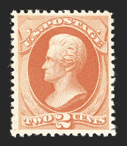 183, 2c Vermilion, well centered and margined, bright color, o.g., n.h., extremely fine 2004 PF certificate and a 2004 PSE certificate (XF 90 SMQ $900.00).