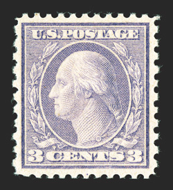 541, 3c Violet coil waste, choice mint example of this perennially challenging value, particularly well centered and margined, bright and fresh, o.g., n.h., extremely fine 2000
PF certificate.
