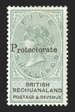 S.G. 49, 1888 5- Green and black, fresh color, attractively centered, slightly sweated o.g., tiny red ink mark at top right mentioned only for accuracy, very fine clear 1948 PF
certificate (Scott 57 $1,400.00).