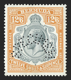S.G. 88s-93s, 1924-1932 2- to 126 George V, watermark multiple Crown and script CA, with Specimen overprints cplt., well centered, bright colors, o.g., a couple minor h.r.s,
very fine.