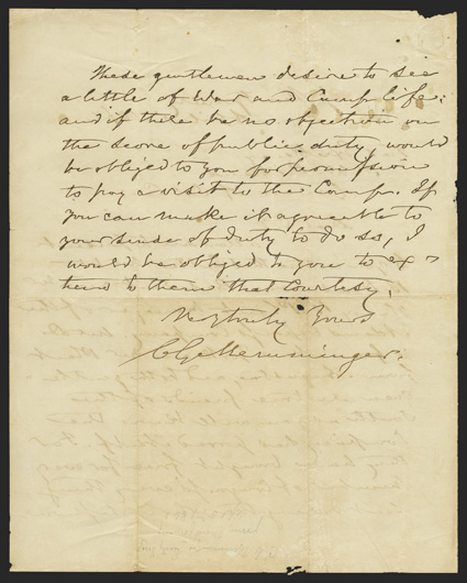 Memminger, Christopher G. German-born American politician (1803-88) a lawyer and South Carolina legislator, he was in the provisional Confederate congress and was among the
committee that drafted the Confederate constitution named the Confedera