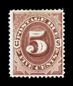 J18, 5c Red brown, strong rich color, full o.g., very fine 2007 PF certificate.