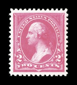 248, 2c Pink, Ty. I, wonderfully bright and fresh, well centered within uncommonly large margins, o.g., n.h., extremely fine 1999 PF certificate.