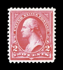 251, 2c Carmine, Ty. II, nicely centered within large margins, bright color, o.g., n.h., very fine 2000 PF certificate.